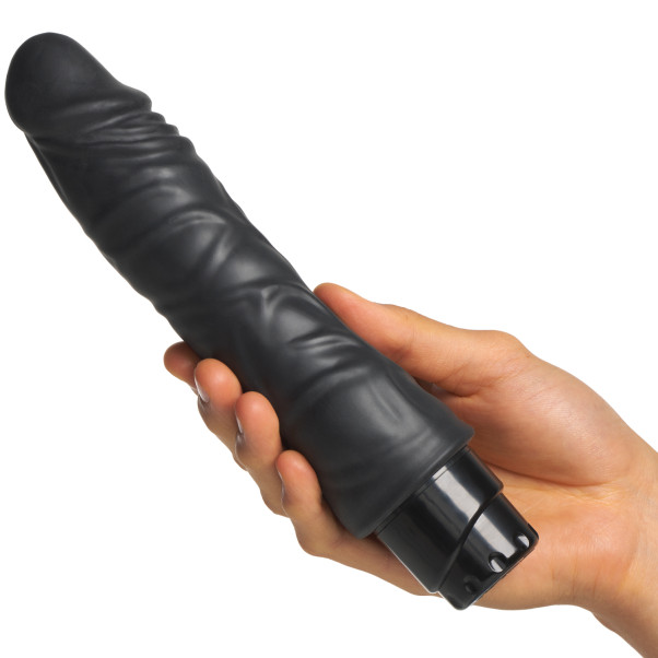 Willie City Luxe Black Realistischer Multispeed-Dildo-Vibrator 22,5 cm