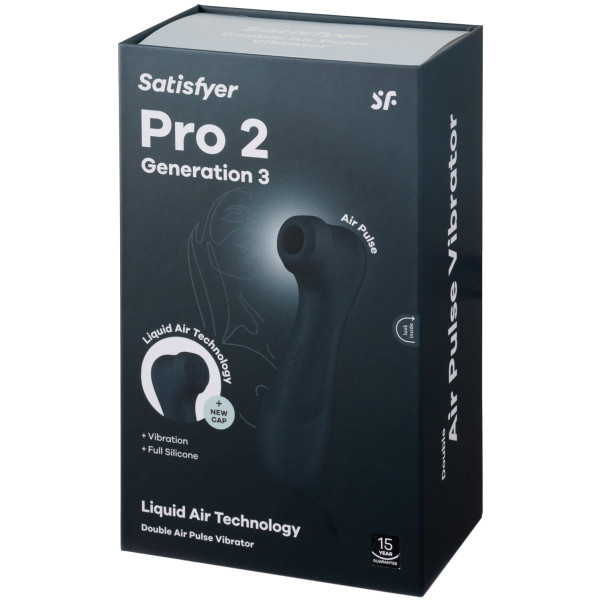 Satisfyer Pro 2 Generation 3 Liquid Air Klitorisstimulator in Schwarz