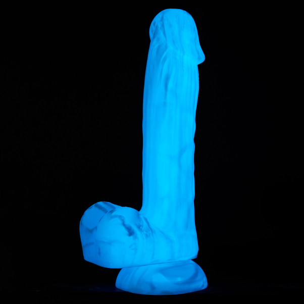 baseks Glow in the Dark Blue Sky Dildo 20,5 cm