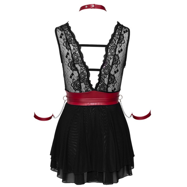 Cottelli Bondage Babydoll mit Manschetten
