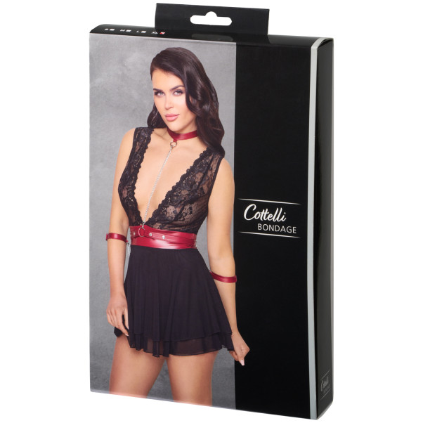 Cottelli Bondage Babydoll mit Manschetten