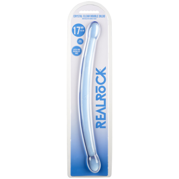 Realrock Crystal Clear Doppeldildo 42 cm