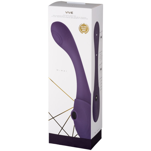 Vive Mirai Doppelendiger Vibrator mit Puls- & Luftwellen