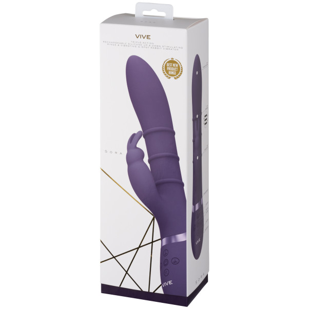 Vive Sora G-Punkt Rabbit-Vibrator mit Stoßenden Ringen
