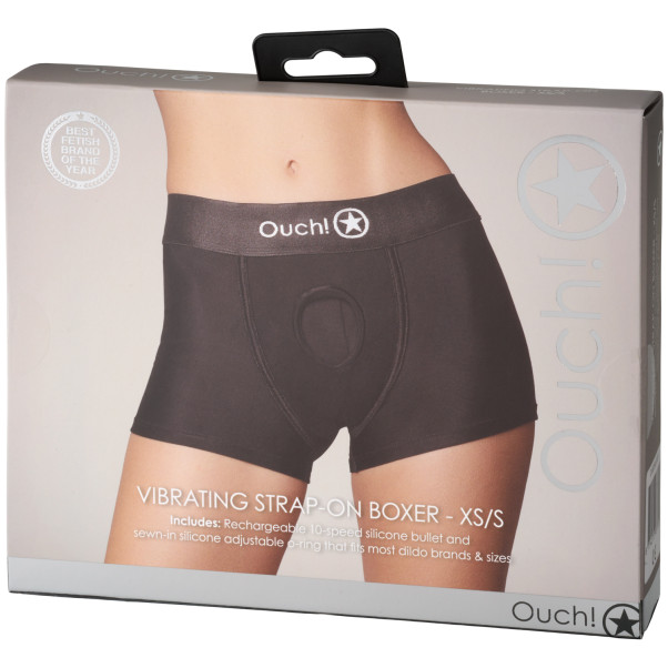 Ouch! Vibrierende Strap-on Boxershorts