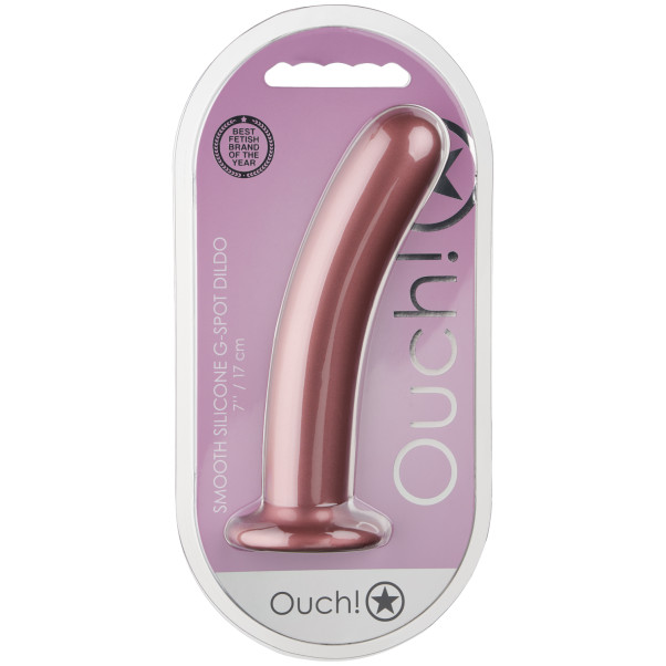 Ouch! Smooth G-Punkt Dildo aus Silikon 17 cm