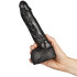 All Black Wilhelm Dildo 22 cm