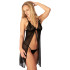 NORTIE Gro Babydoll-Set mit Spitze Schwarz