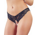 Cottelli Crotchless Hipster mit Spitze und Keyhole Cut