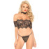 Set aus Spitzentop und G-String von Leg Avenue