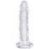 King Cock Durchsichtiger Dildo 17,6 cm mit Saugnapf