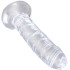 King Cock Durchsichtiger Dildo 17,6 cm mit Saugnapf