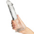 King Cock Durchsichtiger Dildo 22,5 cm mit Saugnapf