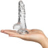 King Cock Durchsichtiger Dildo mit Hoden 15,2 cm mit Saugnapf
