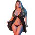 Magic Silk Fly Away Babydoll-Spitzenset in Übergröße