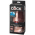King Cock Plus Triple Density Dildo mit Hoden 19 cm mit Saugnapf