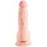 King Cock Plus Triple Density Dildo mit Hoden 19 cm mit Saugnapf