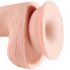 King Cock Plus Triple Density Dildo mit Hoden 19 cm mit Saugnapf
