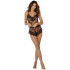 Dreamgirl Zartes Camisole- und Höschen-Set mit Geblümter Spitze