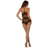 Dreamgirl Zartes Camisole- und Höschen-Set mit Geblümter Spitze