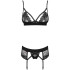 Obsessive Wonderia Schwarzes BH-Set