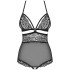 Obsessive Schwarzer Ouvert-Body