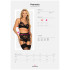 Obsessive Peonesia BH-Set in Schwarz