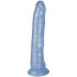 baseks Glitter Blauer Dildo 20,5 cm mit Saugnapf