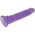 baseks Glitzerdildo Violett mit Saugnapf 20,5 cm