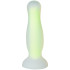 baseks Glow in the Dark Analdildo Medium Gelb