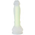 baseks Glow in the Dark Dildo Gelb mit Saugnapf 21,5 cm