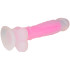 baseks Glow in the Dark Dildo Pink 21,5 cm mit Saugnapf