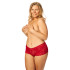 NORTIE Gunilla Schrittfreier Hipster aus roter Spitze Plus Size