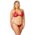 NORTIE Friia Roter BH und Schrittfreier String-Tanga Plus Size