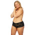 NORTIE Gunilla Schrittfreier Hipster aus Schwarzer Spitze Plus Size