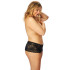 NORTIE Gunilla Schrittfreier Hipster aus Schwarzer Spitze Plus Size