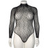 NORTIE Oda Black Leopard Schrittfreier Body Plus Size