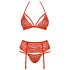 Obsessive Fantastic Red Strumpfhalter-Set