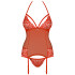 Obsessive Rotes Korsage-Set