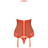 Obsessive Rotes Korsage-Set
