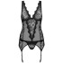 Obsessive Emperita Korsett mit Strumpfhaltern und String