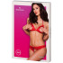 Obsessive Rotes Set mit offenen Körbchen