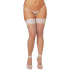 Dreamgirl Halterlose Netzstrümpfe Plus Size