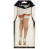 Dreamgirl Halterlose Netzstrümpfe Plus Size