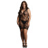 Le Désir Minikleid mit Schlüssellochausschnitt Plus Size