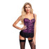 Baci Florales Korsett-Set in Violett