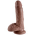 King Cock Realistischer Dildo mit Eiern 18 cm mit Saugnapf