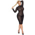 Noir Handmade Langärmliges Midi-Kleid Plus Size