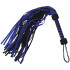 Strict Leather Flogger 90 cm aus Blauem Wildleder