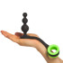 Ouch! Glow in the Dark Butt Plug mit Perlendesign und Penisring